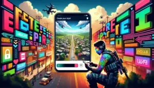 Ejemplo de nombre en Free Fire usando letras pequeñas en formato de superíndice para personalizar el perfil del jugador.