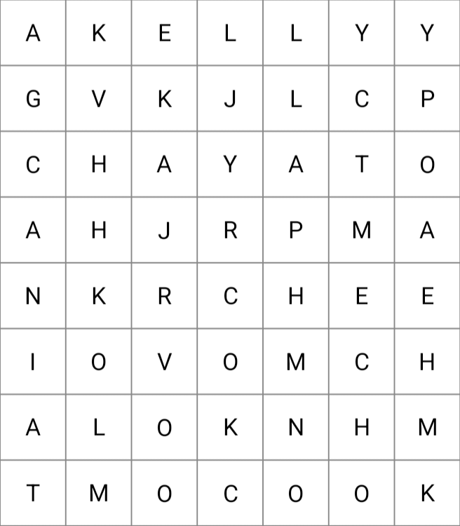 Sopa de letras de Free Fire con personajes populares del juego