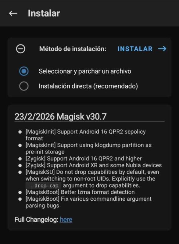 Cómo ser usuario root en Android 2 conseguir root con magisk parchar imagen scaled