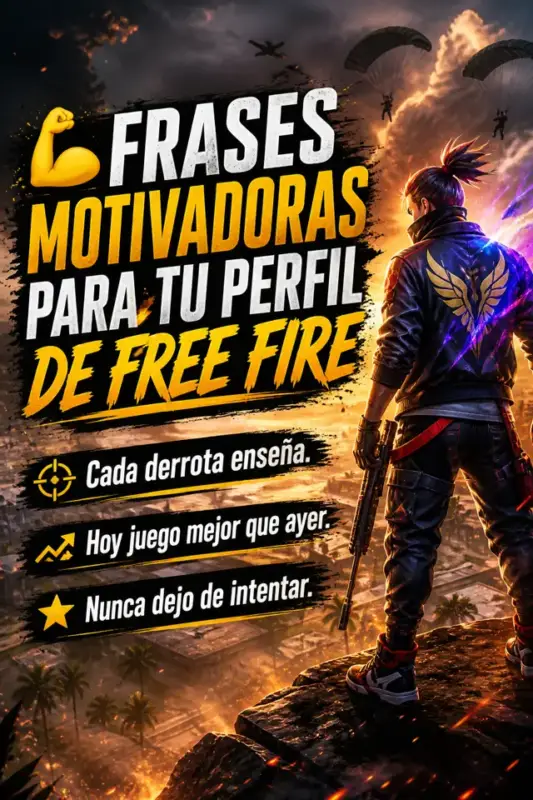 Frases para poner en la descripción de Free Fire 5 Frases motivadoras para tu perfil de Free Fire