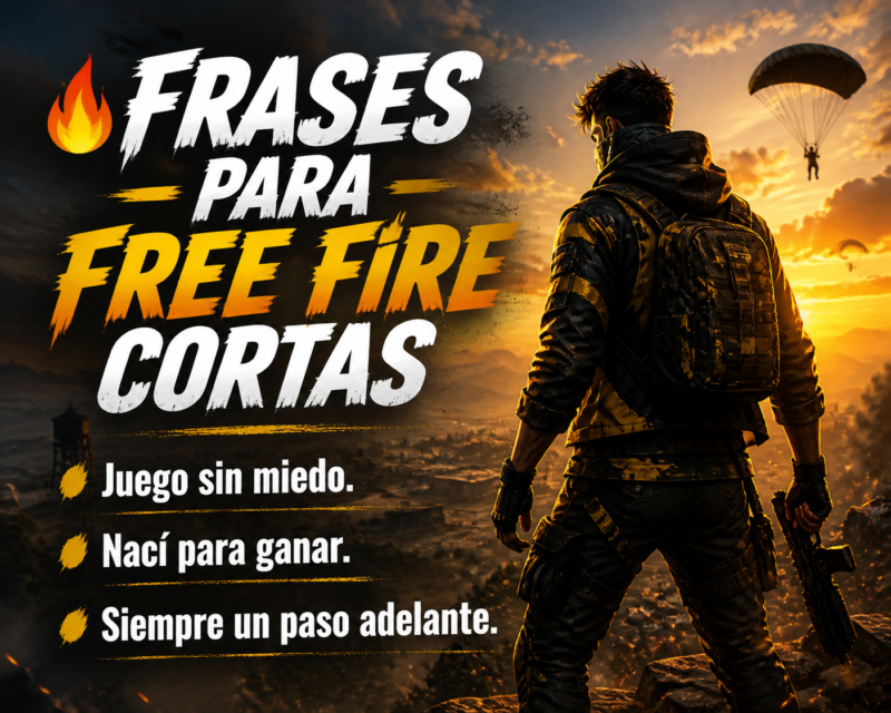 Frases para poner en la descripción de Free Fire 3 frases para free fire cortas