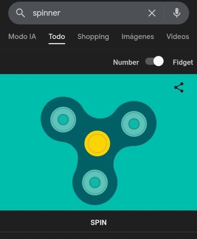 juego del spinner de forma virtual en google