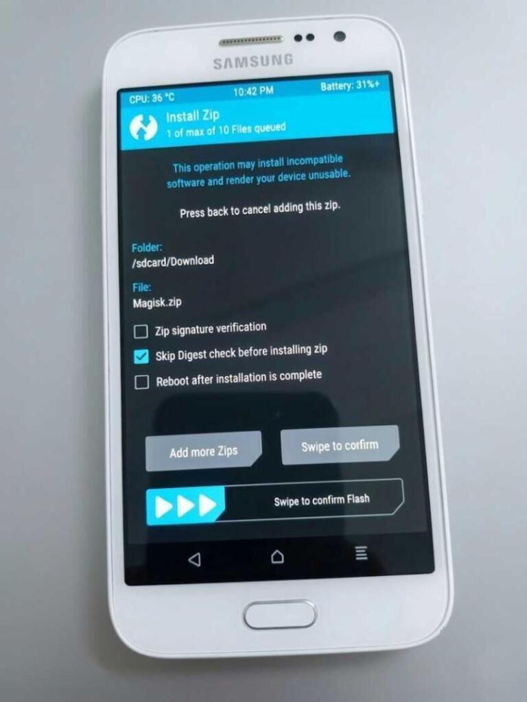 Cómo ser usuario root en Android 3 twrp flashear magisk zip instalar