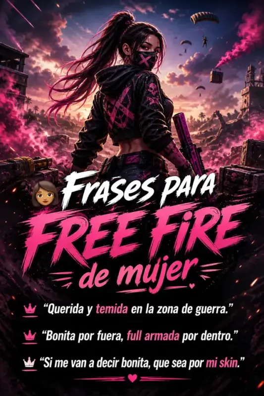 Frases para poner en la descripción de Free Fire 6 Frases para Free Fire de mujer para el perfil