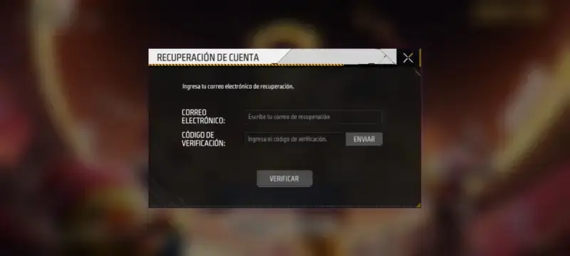 Cómo recuperar tu cuenta de Free Fire con ID 2 Recuperación de cuenta de Free Fire mediante correo electrónico